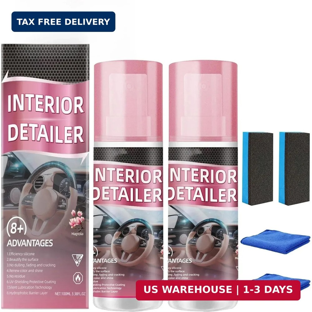 2PCS Polishing Cleaner Car Interior, 2026 Upgrade Car Interior Cleaner Spray, Al