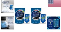 2 Count Granule Garbage Disposal Cleaner with Foaming Action and Lemon Freshness