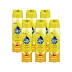 Pledge Furniture Polish, Orange Scent, 9.7 oz Aerosol Spray, 6/Carton