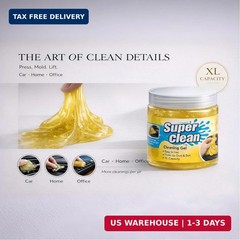 8-Piece Car Interior Detailing Kit – 160g Non-Sticky Gel (128% More Than 70g), U