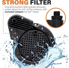 Tankless Water Heater Flushing Kit, Eco-safe Liquid Descaler and 1/6HP Pump