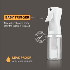 2 Pack Continuous Spray Bottles – Ultra Fine Mist Sprayer | Water Spray Bottle