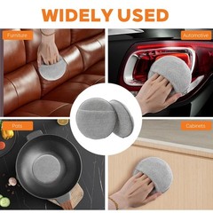 6Pcs Microfiber Applicator Pads for Cutting Board Oil, Reusable Wax Applicato…