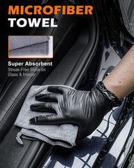 Car Interior Detailing Kit 8 Pieces with Cleaning Gel Microfiber Towel Air Vent