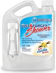 Wet & Forget Weekly Shower Cleaner, Vanilla Scent, Bathroom Cleaners, 64 fl oz
