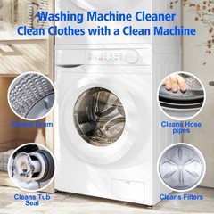 Washing Machine Cleaner Descaler 40 Pack-Deep Cleaning Tablets For HE Front Load