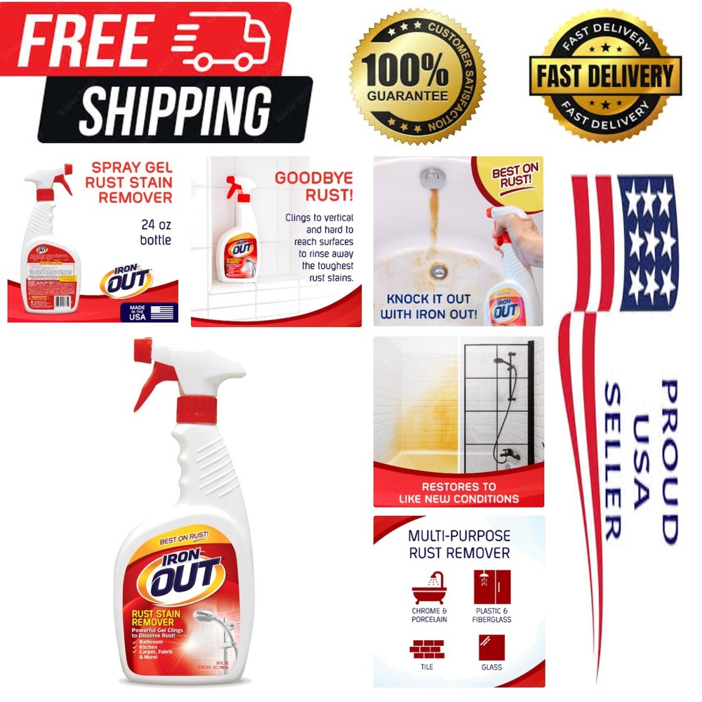 Multi-Purpose Rust Stain Remover Gel – 24 Oz for Home Use, Made in USA