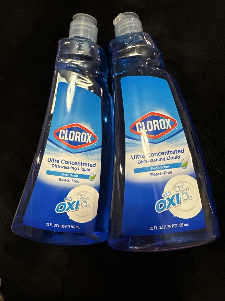 2 Bottles New Look ~ Ultra Concentrated Dishwashing Liquid 26 fl oz Each