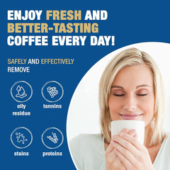 Bar Keepers Friend Coffee Maker Cleaner (2 X 12 Oz) Removes Stains & Oily Residu