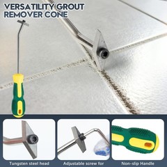 33-Piece Grout Removal Tool Kit – Tile & Caulk Remover, Saws, Scrapers for Clean