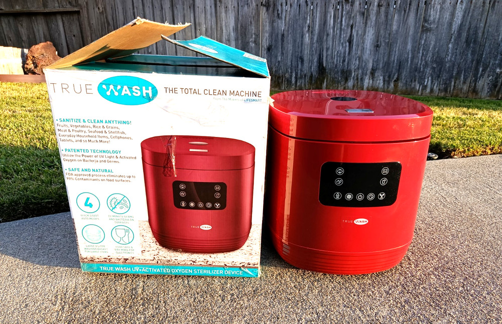 TrueWash The Total Clean Machine Sanitizer UV Activated Oxygen Sterilizer Device