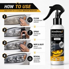 1~3x Car Headlight Restoration Kit, Headlights Cleaner and Restorer Kits 200ml