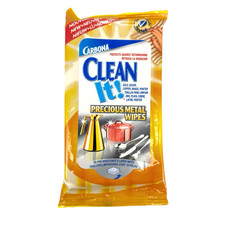 Carbona Clean It Precious Metal Wipes 20 XL Sheets Discontinued, Germany 2003