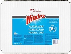 Windex WIN5 Glass & Surface Cleaner, Streak Free Shine, Blue, 5 Gall, Pack of 1