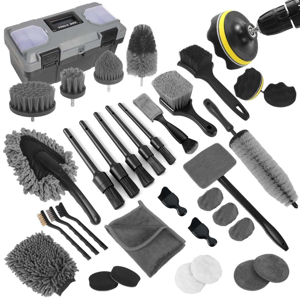 Car Detailing Kit, Car Detailing Brush Set, Car Cleaning Kit, Auto Detailing …