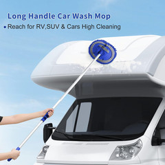 Kit Cepillo Lavado Auto 62in Microfibra Chenille Sin Rayones Coche RV Barco