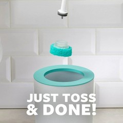 Power Scour Toilet Cleaning System with 1 Brush and Stand Plus 5 Scrubbing Pads