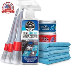 Chemical Guys Car Cleaning Kit Interior 9-Piece – Total Interior Cleaner, Sticky