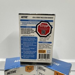 3 PK. Active MOLD STAIN REMOVER Seal & Grout Deep Clean (21 Oz TOTAL) NEW SEALED