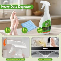 1 Pack NUAN Cleaner Degreaser Spray, 16.91 oz, Heavy Duty Cleaner for Grease
