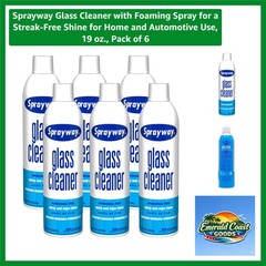 Glass Cleaner with Foaming Spray for a Streak-Free Shine for Home and Automot…