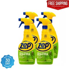 Zep Mold Stain and Mildew Stain Remover – 32 oz (Pack of 4) ZUMILDEW32