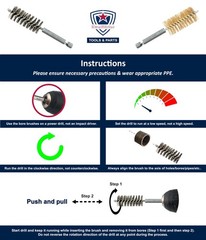 16-PC Bore Brush Set [8-Size X 2 Sets] Stainless-Steel and Brass Wire Brushes…