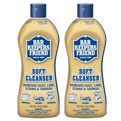 Bar Keepers Friend Soft Cleanser Liquid 2-Pack – 13oz Each, Rust Stain Remover