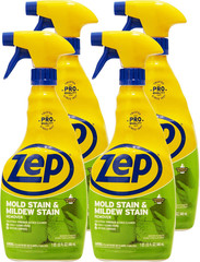 Mold Stain and Mildew Stain Remover – 32 Oz (Pack of 4) ZUMILDEW32 – Professiona