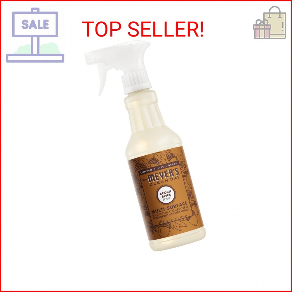 MRS. MEYER’S CLEAN DAY Multi-Surface Everyday Cleaner, Acorn Spice Scent, 16 Fl