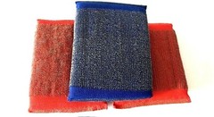 3 Pcs Shining Multi-purpose heavy duty scrubbers Scrub Sponge Wholesale