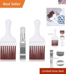 3-Piece Stainless Steel and Plastic Coil Cleaner Set for Efficient Appliance …