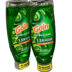 GAIN 💚 ORIGINAL SCENT Ultra Clean Dishwashing Liquid EZ-Squeeze 24.3fl.oz-2