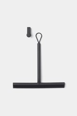 Silicone Shower Squeegee With Hook dark Gray Anti Streak Cleaning Wiper For Ba