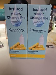 Cleanery Dish Liquid Starter Kit Fresh Citrus 2 Bottles/4 Refills