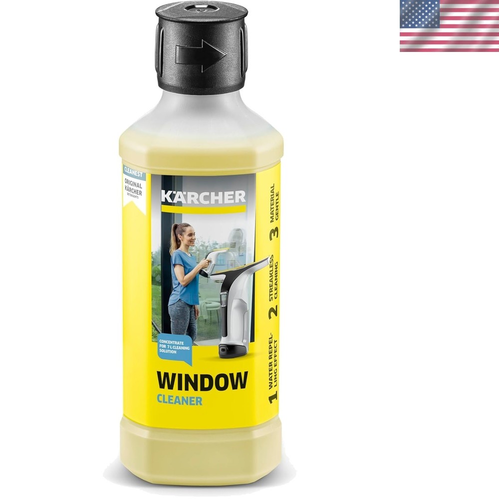 Biodegradable Window Cleaner Concentrate – Streak-Free, Lemon Scented 16.9 Oz