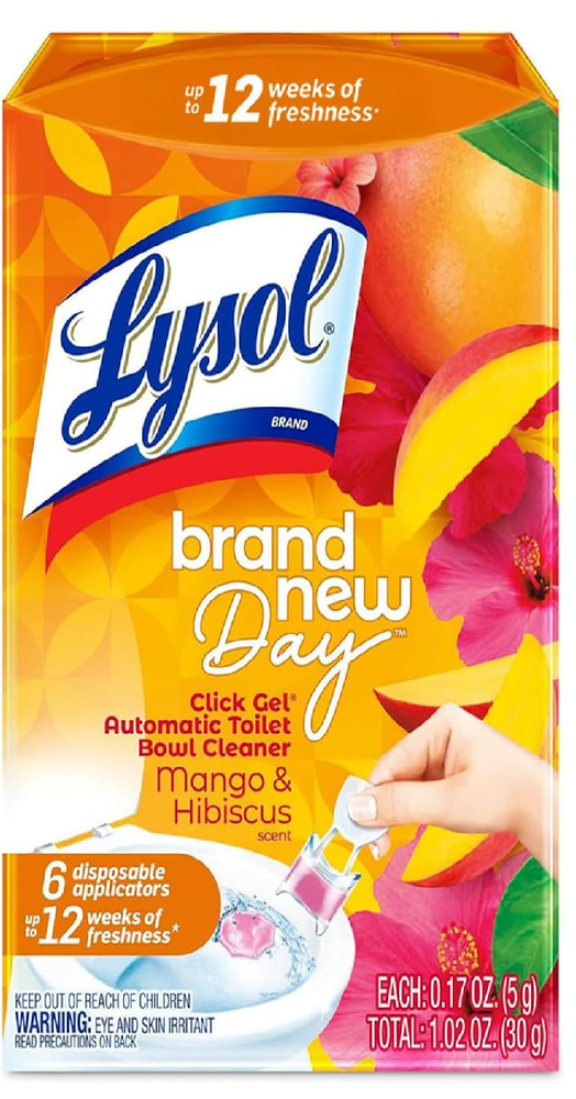 Lysol Click Gel Automatic Toilet Bowl Cleaner, Toilet Gel Stamp, Toilet Freshene