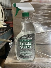 Pack of 2 Crystal Simple Green Industrial Cleaner & Degreaser Spray Bottles
