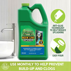1 Gal. Main Line Opener and Drain Cleaner for Toilet, Tub, Shower and Sink Drain