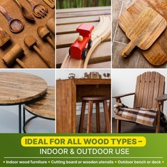 Pure Linseed Oil For Wood Furniture Indoor Area 100% Natural 84.5oz