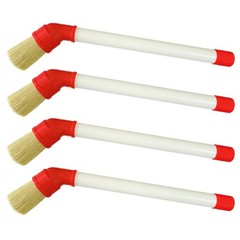 Tire Lube Brush Applicator Swab (4-Pack),11″ Plastic Handle and 45° Angled De…
