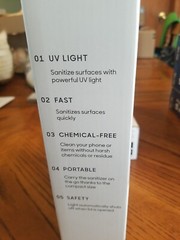 Sharper Image UV-Zone Phone Sanitizer Disinfect