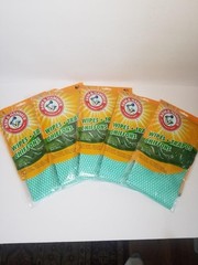 LOT OF 5 PACKS Arm & Hammer 6 per pack reusable wipes 21″ x 11″ 30 WIPES TOTAL