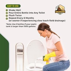 Septic System Drain Field Cleaner (32 oz) – Professional Strength Concentrated