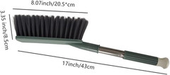2 Pack Soft Bristle Bed Sheets Sweeping Cleaning Brush with Long Hand, Counter D