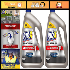 Septic Tank Treatment Liquid – 6 Month Supply, 2 Pack, Max Waste Reduction Formu
