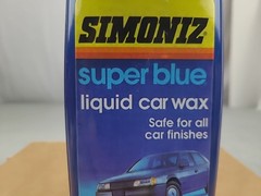 Vintage NEW Unopened SIMONIZ Super Blue Liquid Car Wax 16 Fl. Oz