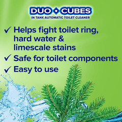 In-Tank Toilet Cleaner Duo-Cubes, Alpine Fresh, 4Count