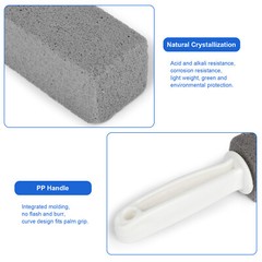 2 Pcs Pumice Stone Cleaning Heavy Duty Handle Toilet Scouring Stain Remover Tool