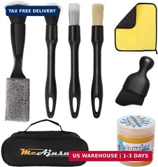 8-Piece Car Interior Detailing Kit – 160g Non-Sticky Gel (128% More Than 70g), U